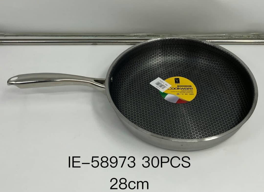 تابه استیل کف لیزری سایز 28cm