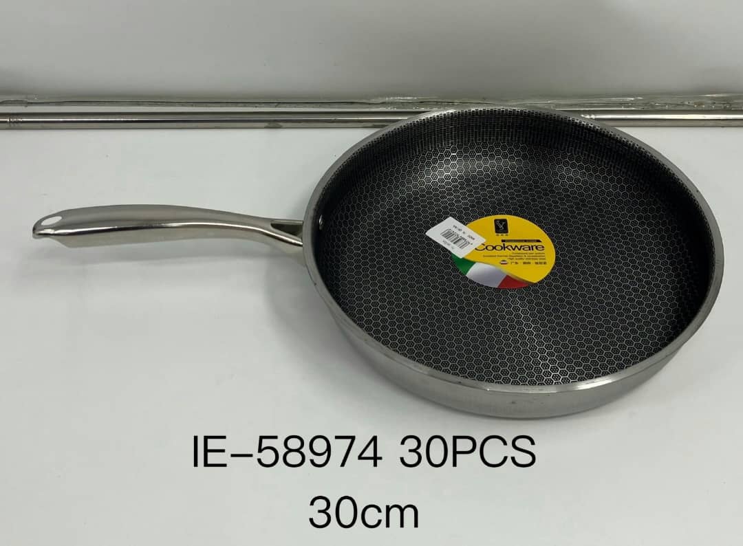 تابه استیل کف لیزری سایز 30cm